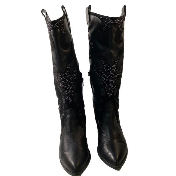 Carlos By Carlis Santana Axel Studded Western Boots 9.5 M $Retail $169 - Picture 6 of 11